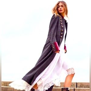 Free People Military Menswear Duster
